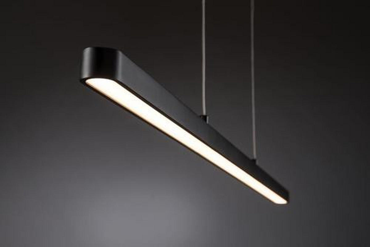 LED-HÄNGELEUCHTE LENTO 100/150 cm   - Schwarz, Design, Kunststoff/Metall (100/150cm) - Paulmann