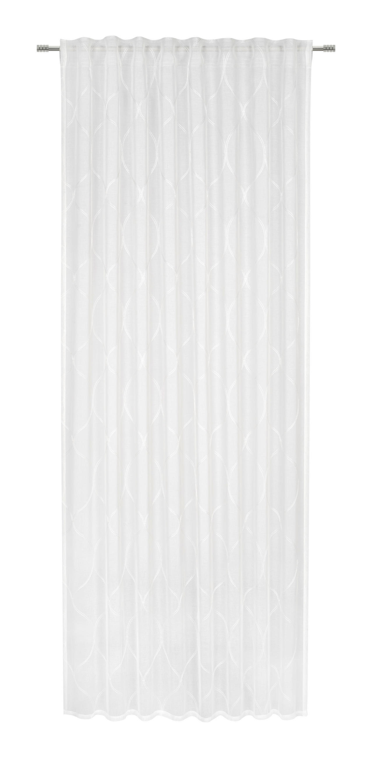 FERTIGVORHANG transparent  - Weiß, KONVENTIONELL, Textil (135/245cm) - Esposa