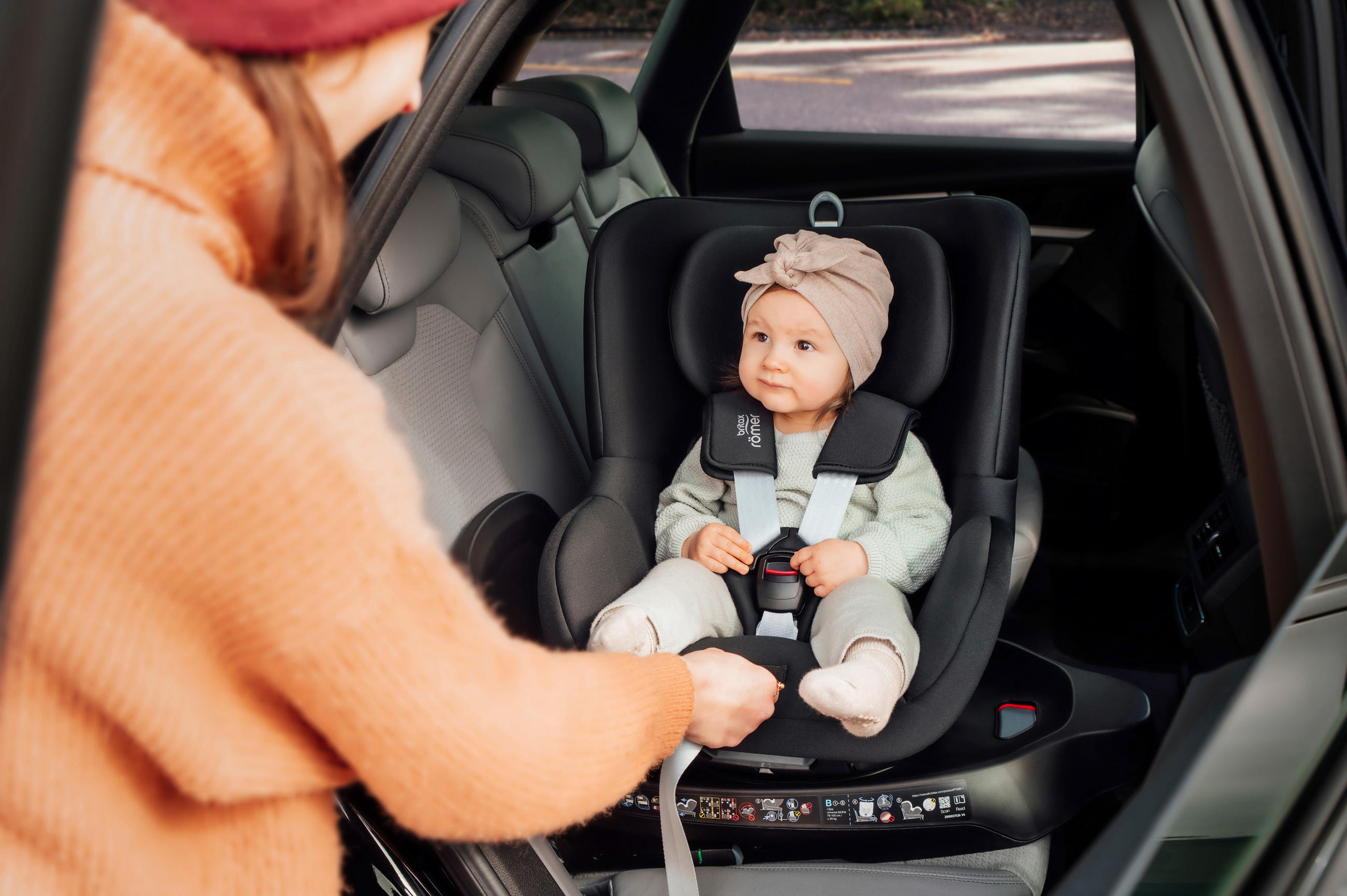 REBOARDER-KINDERSITZ DUALFIX 5Z  - Schwarz, Basics, Textil (44/48/74cm) - Britax Römer