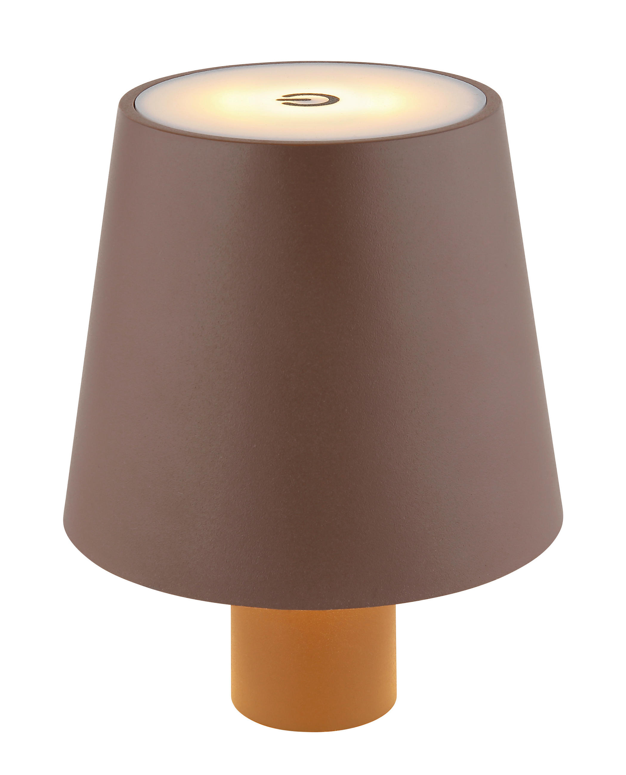 PORTABEL LAMPA VANNIE 10,6/13 cm   - vit/brun, Trend, metall/plast (10,6/13cm) - Globo
