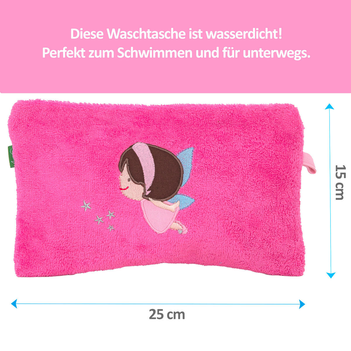KULTURBEUTEL ELFE  - Pink, Basics, Textil (25/15cm)