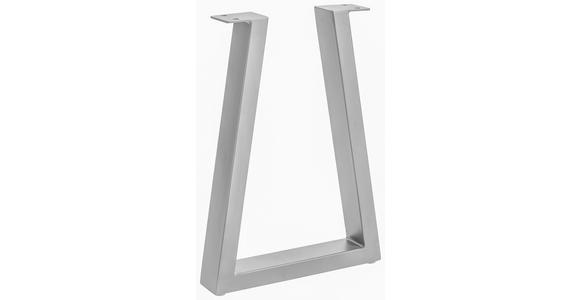 Sitzbankgestell A-Form 6/45/26 cm - Edelstahlfarben, Design, Metall (6/45/26cm) - Waldwelt