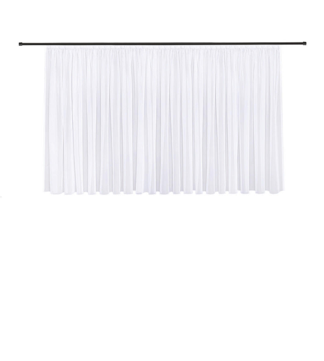 FERTIGSTORE  transparent  450/150 cm   - Weiß, Basics, Textil (450/150cm)