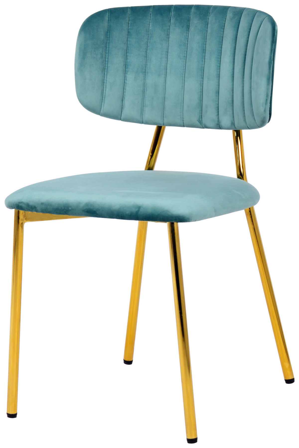 STUHL-SET  in Eisen  - Goldfarben/Grün, Design, Kunststoff/Metall (47/80/51cm) - Kayoom