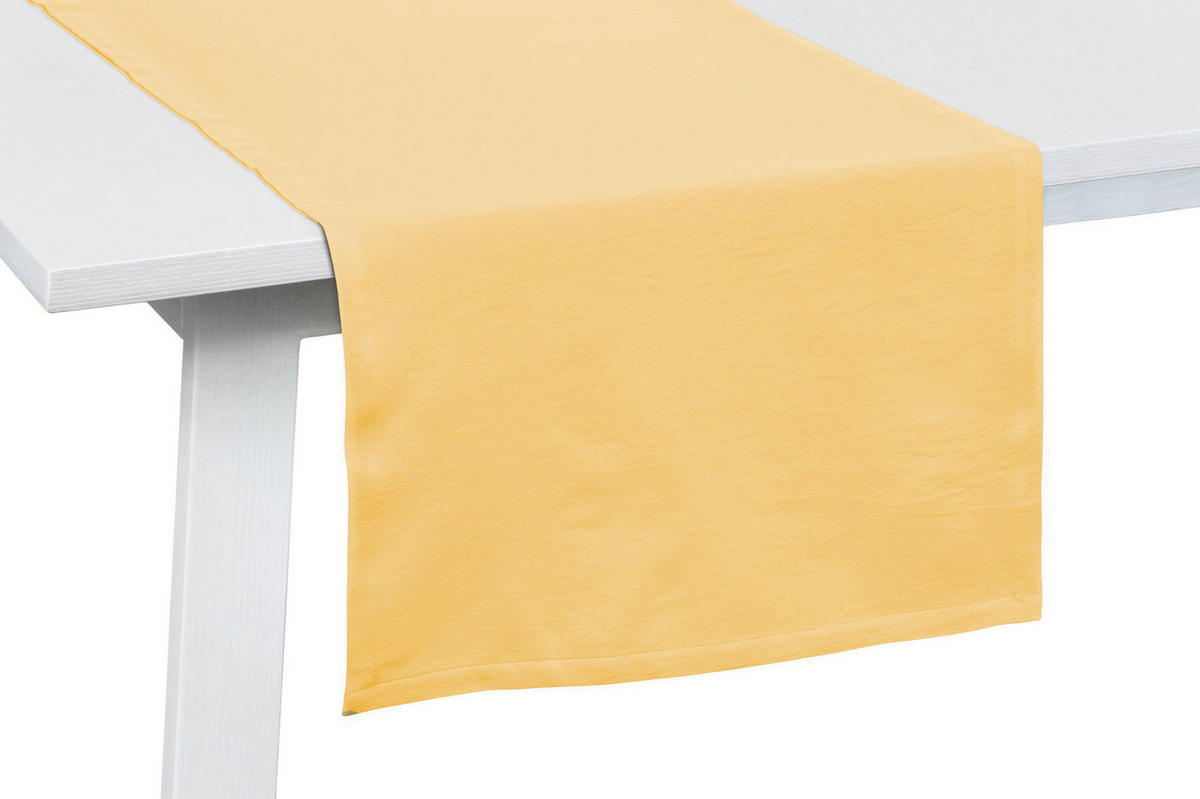 TISCHLÄUFER One 50/150 cm  - Gelb, Basics, Textil (50/150cm) - Pichler