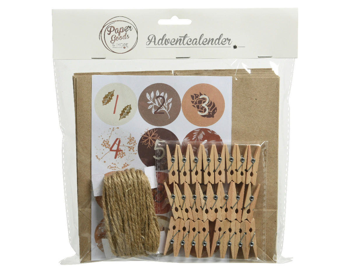 ADVENTSKALENDER  - Multicolor, MODERN, Holz/Papier (3,50/22,00/23,00cm)