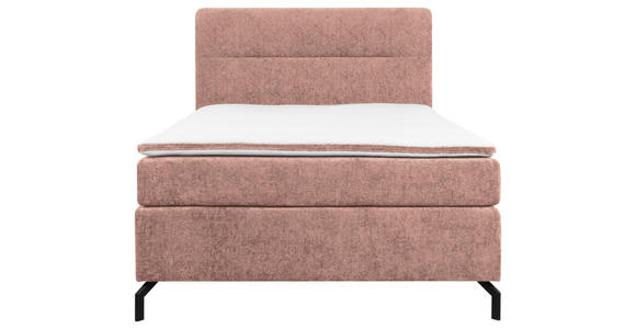 BOXSPRINGBETT 140/200 cm  in Rosa  - Schwarz/Rosa, Design, Textil/Metall (140/200cm) - Esposa