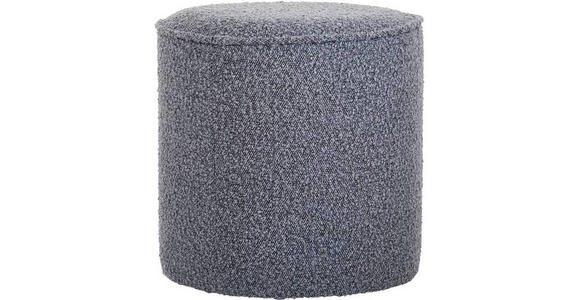 HOCKER Bouclé Dunkelgrau  - Dunkelgrau, Trend, Textil (40/40/40cm) - Xora