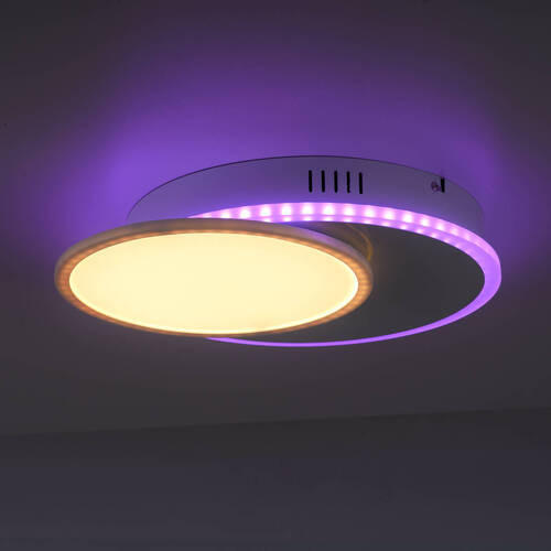 LED-Deckenleuchte 45/33/7,5 cm   - Weiß, Design, Kunststoff/Metall (45/33/7,5cm)