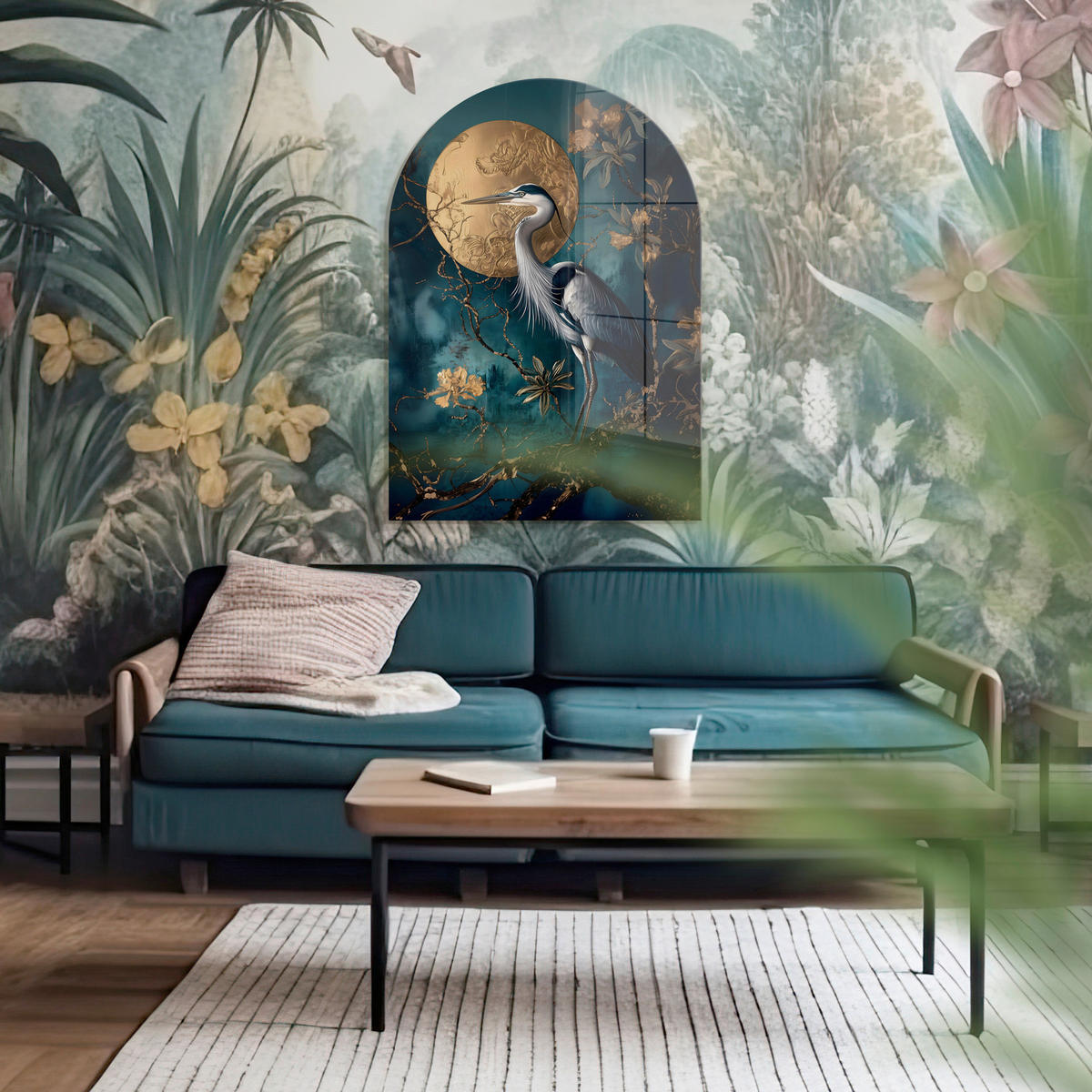 GLASBILD Tiere 70/100 cm  - Multicolor, Basics, Glas/Papier (70/100cm)