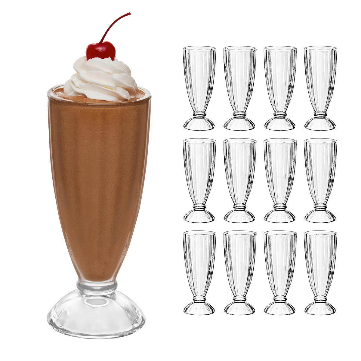 GLÄSERSET FOUNTAINWARE  24-teilig  - Klar, Basics, Glas (8/19,5cm)