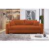 SCHLAFSOFA in Cord Kupferfarben  - Silberfarben/Kupferfarben, Design, Kunststoff/Textil (232/88/105cm) - MID.YOU