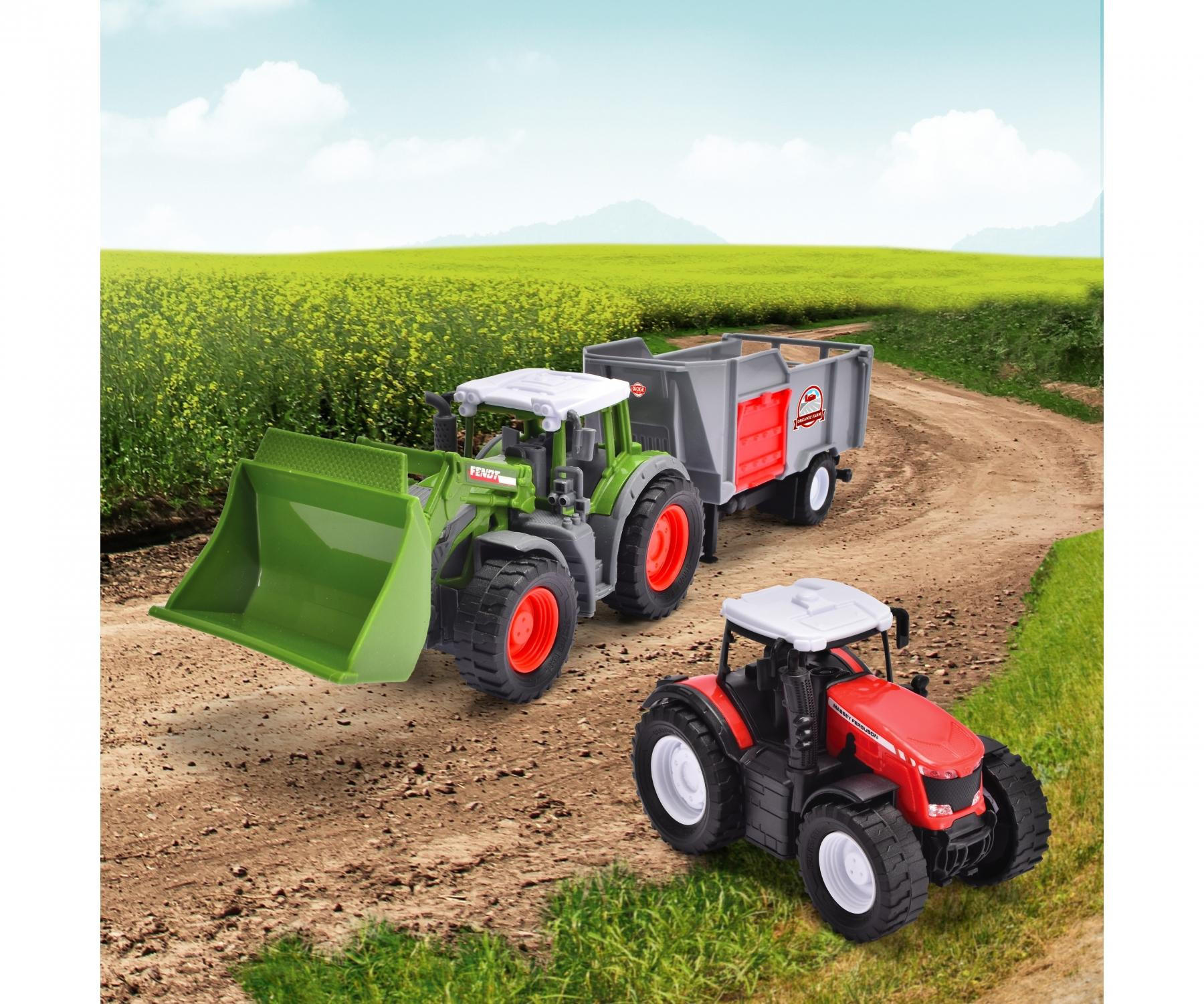 TRAKTOR - Multicolor, Basics, Kunststoff (8/19/25cm) - Dickie Toy