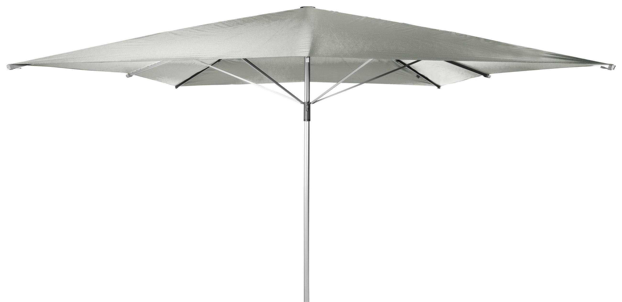 SONNENSCHIRM 400x400 cm Grau  - Alufarben/Grau, Basics, Textil/Metall (400/400cm) - Doppler