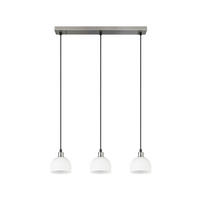 PENDELLEUCHTE  60,0/150,0/12,0 cm   - Weiss/Nickelfarben, Basics, Glas/Metall (60,0/150,0/12,0cm)