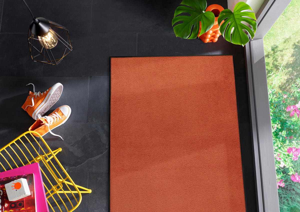 LÄUFER 75/120 cm Spice Rust  - Rot, KONVENTIONELL, Kunststoff/Textil (75/120cm) - wash+dry