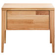 NACHTSCHRANK 51/42/40 cm Eiche furniert  - Wildeiche, Design, Holz (51/42/40cm) - Linea Natura