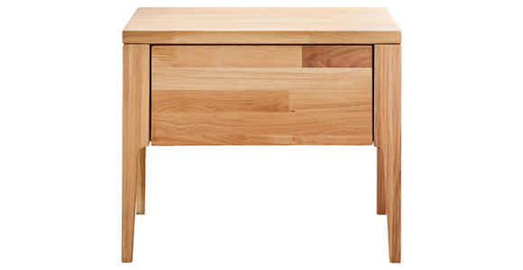 NACHTSCHRANK 51/42/40 cm Eiche furniert  - Wildeiche, Design, Holz (51/42/40cm) - Linea Natura