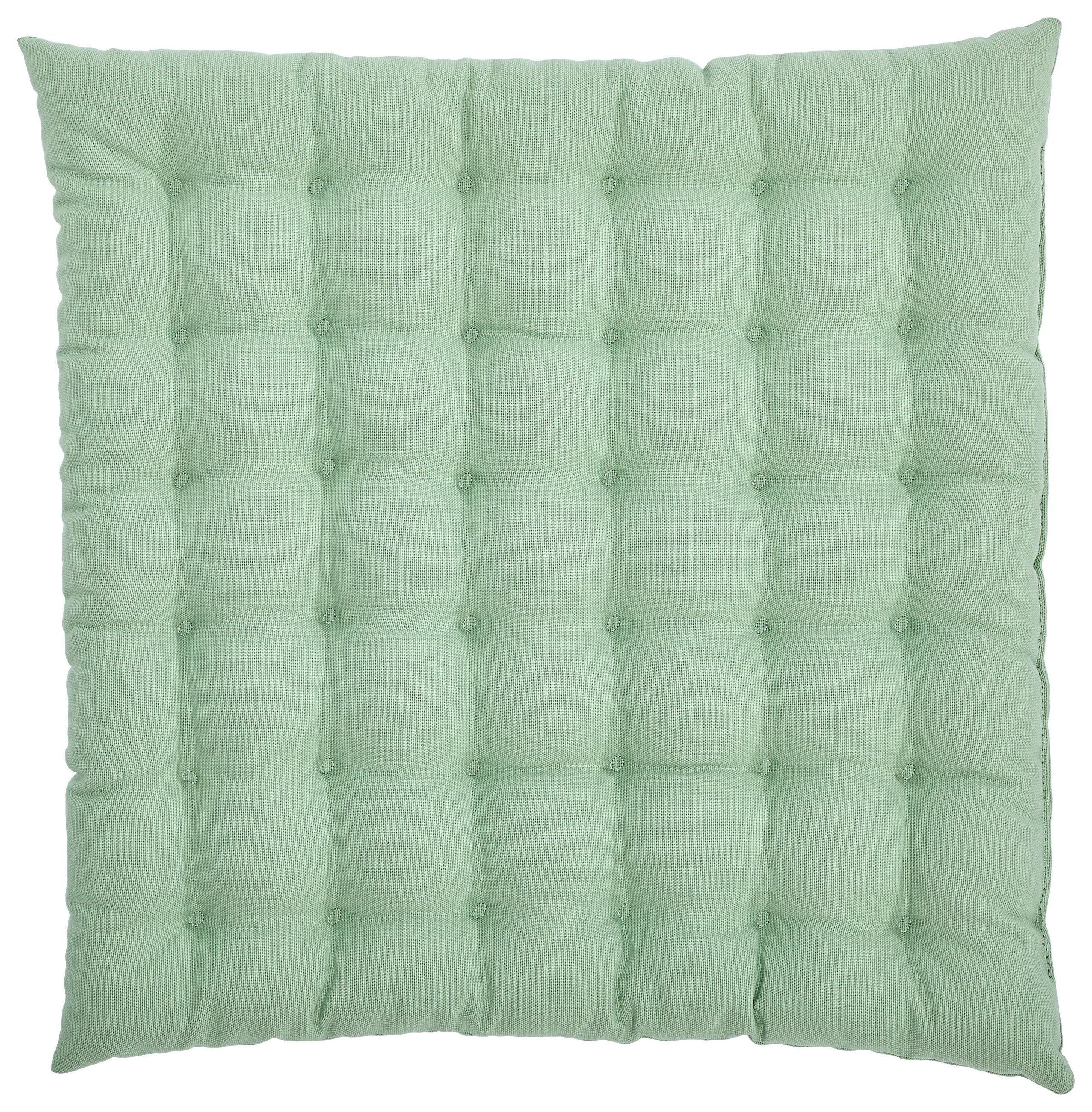 SITZKISSEN  - Hellgrün, Basics, Textil (38/38/4cm) - Bio:Vio