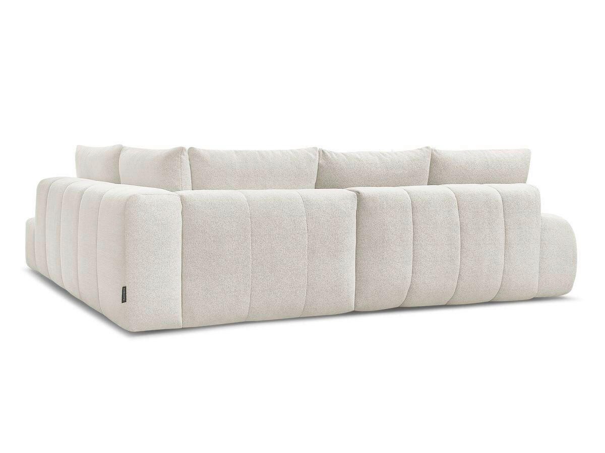 ECKSCHLAFSOFA EVEREST  mit Rücken echt, Armteil links, Armteil rechts Flachgewebe Weiß  - Schwarz/Weiß, MODERN, Kunststoff/Textil (320/212cm)