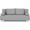 SCHLAFSOFA in Flachgewebe Hellgrau  - Chromfarben/Hellgrau, Design, Textil/Metall (197/88/89cm) - Xora