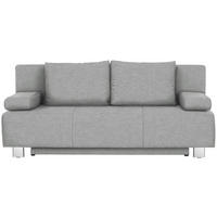 SCHLAFSOFA in Flachgewebe Hellgrau  - Chromfarben/Hellgrau, Design, Textil/Metall (197/88/89cm) - Xora