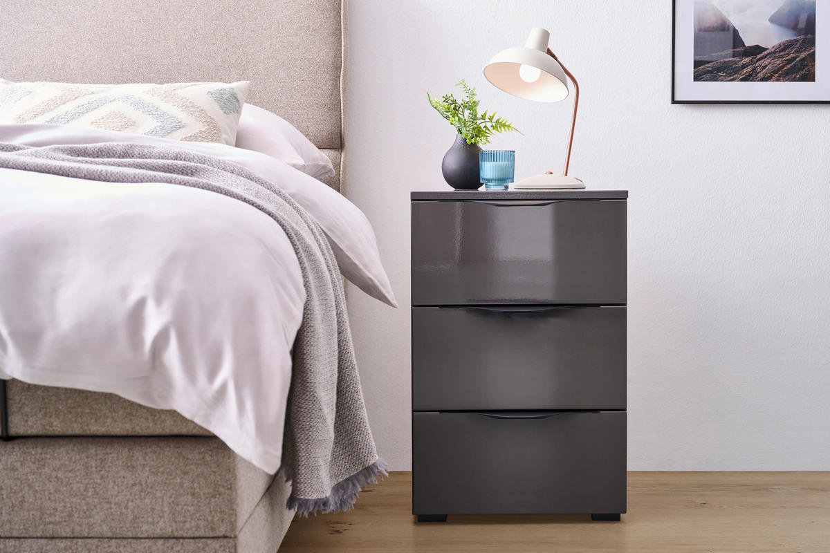 POLC 46/67/40 cm antracit  - fekete/antracit, Konventionell, műanyag/faalapú anyag (46/67/40cm) - Hom`in