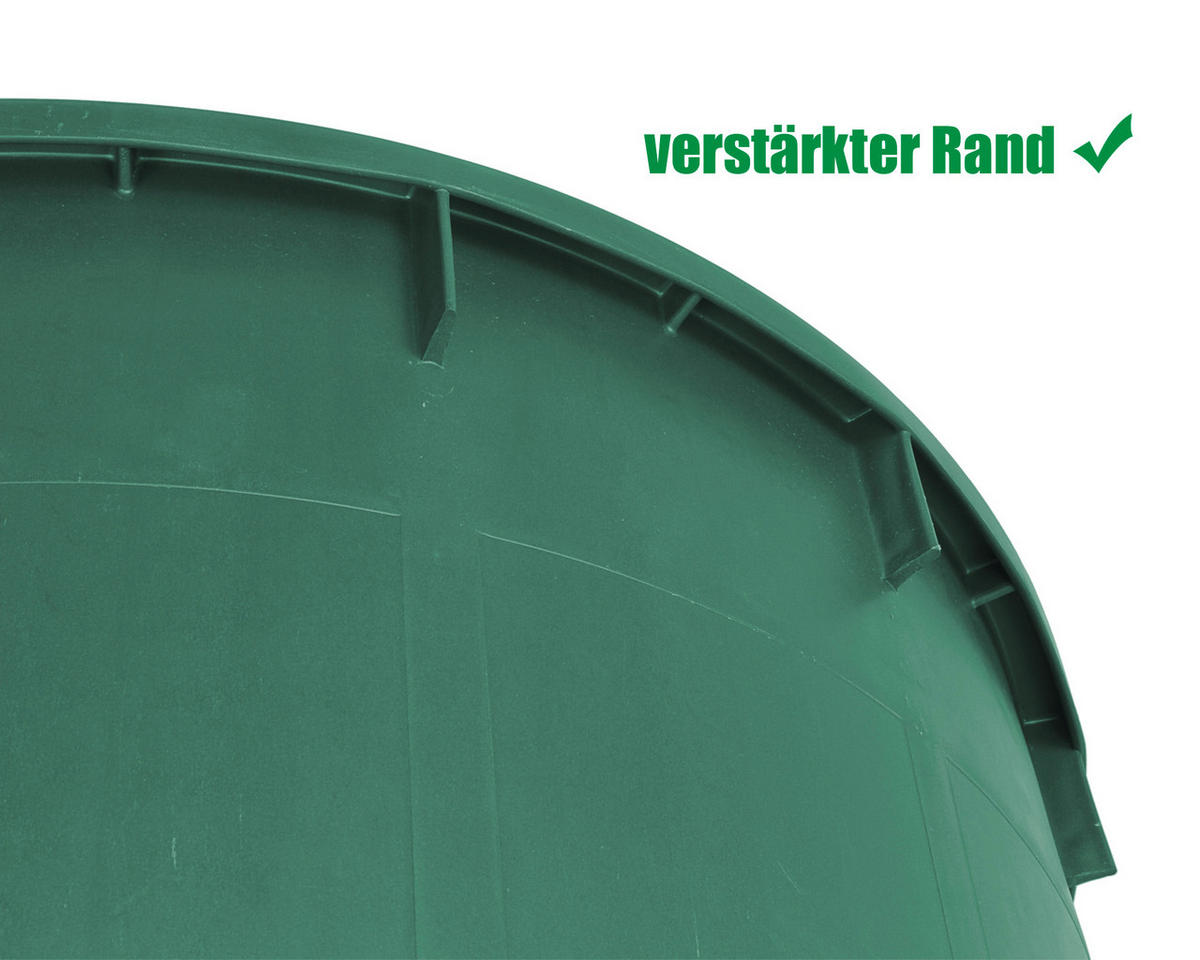 REGENTONNE - Dunkelgrün, Basics, Kunststoff (95/95/92cm)
