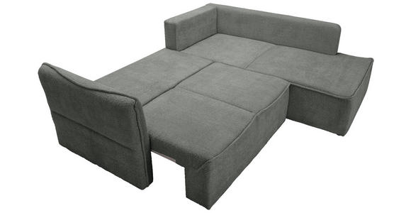 ECKSOFA Grau Chenille  - Schwarz/Grau, KONVENTIONELL, Kunststoff/Textil (233/193cm) - Carryhome