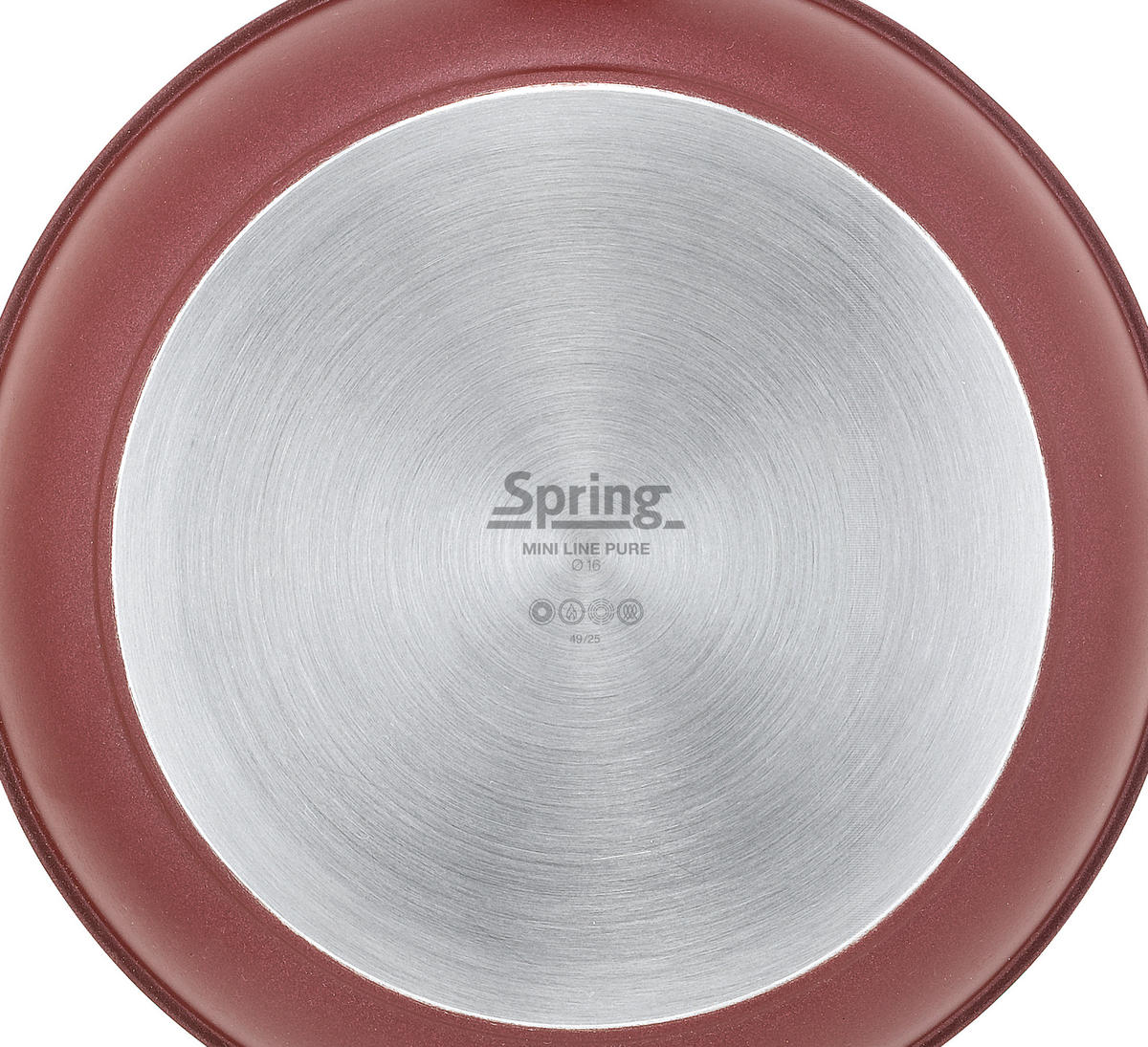 BRATPFANNE PURE Keramikbeschichtung  - Bordeaux, Basics, Kunststoff/Metall (16/3,1cm) - Spring