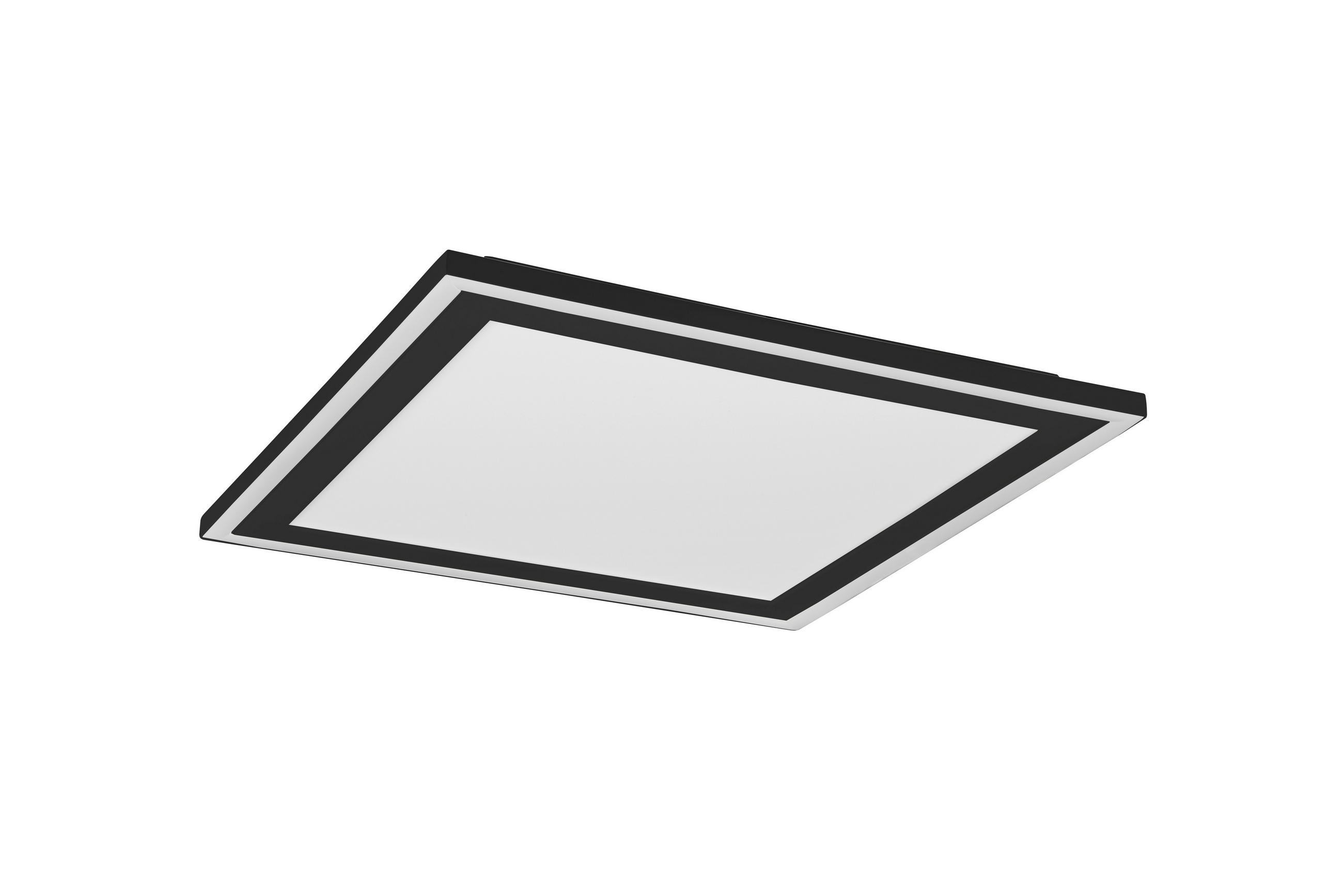 LED-DECKENLEUCHTE    43/43/3,5 cm  - Schwarz, Konventionell, Kunststoff (43/43/3,5cm)