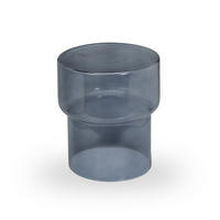 BEISTELLTISCH 35/35/40 cm Grau rund  - Grau, Basics, Glas (35/35/40cm) - MID.YOU