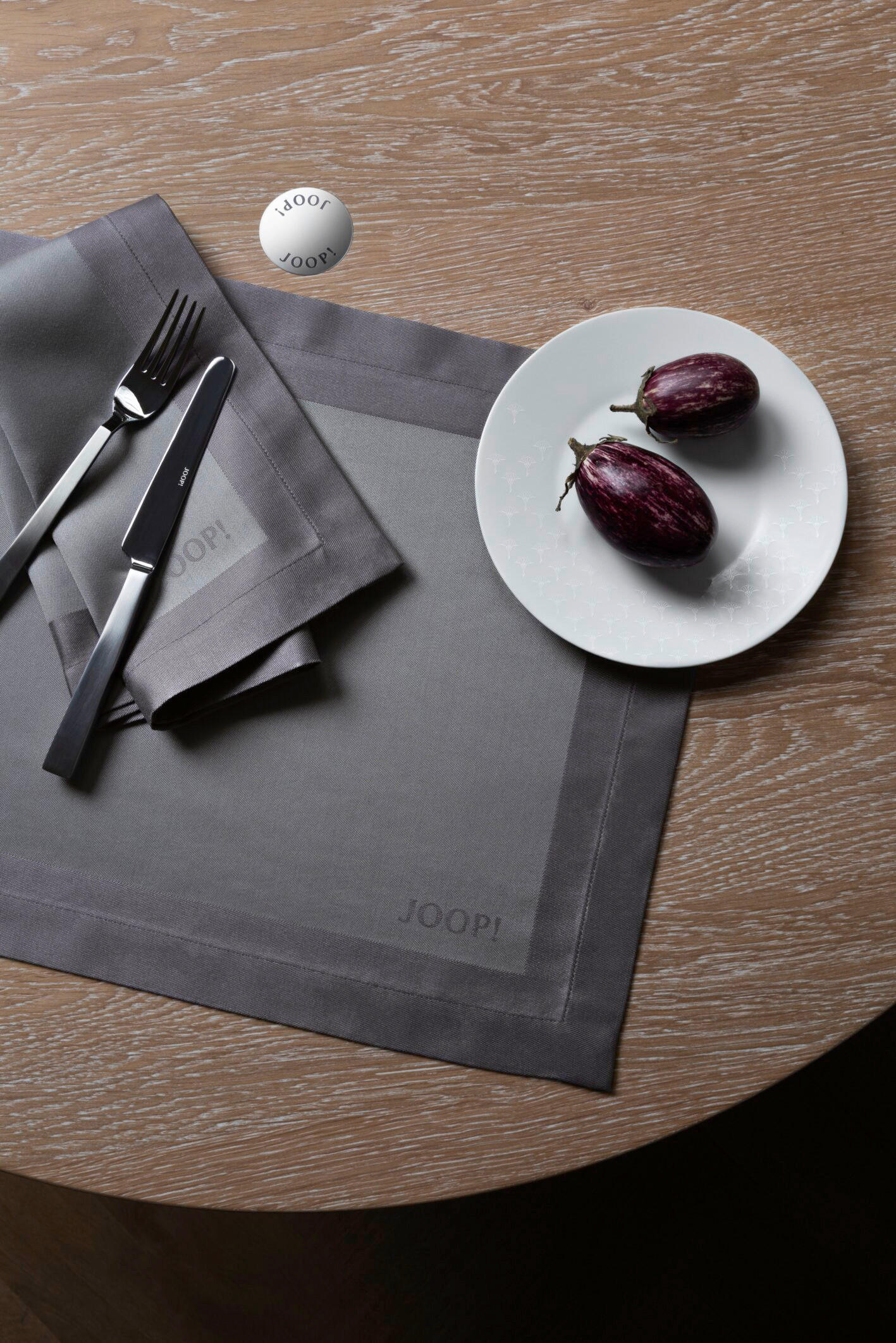 TISCHSET 2ER-SET Signature Textil Graphitfarben 36/48 cm  - Graphitfarben, Design, Textil (36/48cm) - Joop!