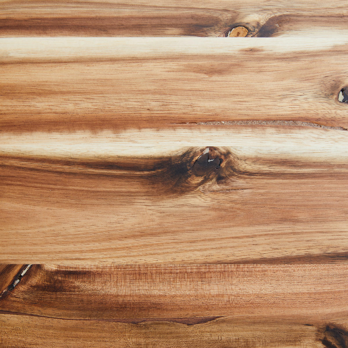 BANCĂ - negru/culoare lemn acacia, Basics, lemn/metal (160/45/40cm) - MID.YOU