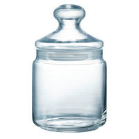 ÜVEG ÉTELTÁROLÓ  0.75 l  - barna/áttetsző, Basics, üveg/papír (0,75l)