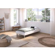BETT 90/200 cm  in Weiß  - Alufarben/Weiß, Design, Metall (90/200cm) - Carryhome