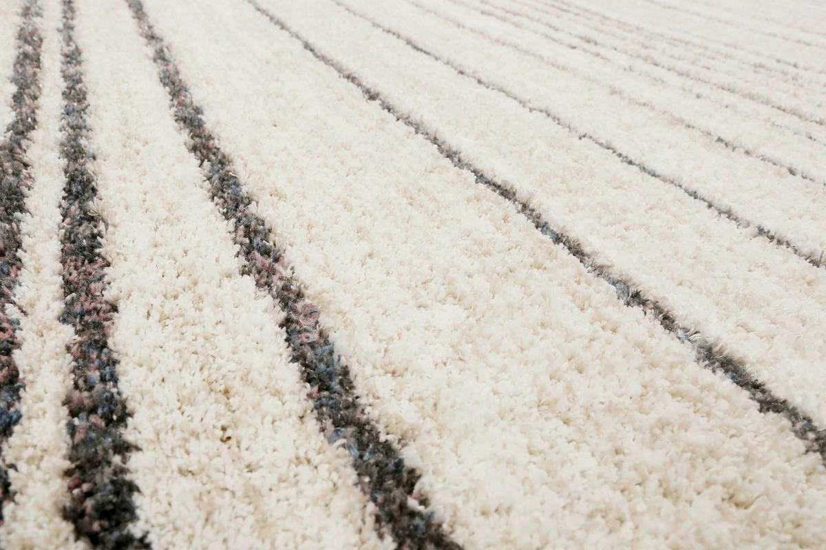 HOCHFLORTEPPICH 133/200 cm Gesa Creme, Grau  - Creme/Grau, KONVENTIONELL, Textil (133/200cm) - Esprit