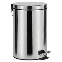 KOŠ S NÁŠLAPNÝM PEDÁLEM - černá/barvy nerez oceli, Basics, kov/plast (25,2/39cm) - Boxxx