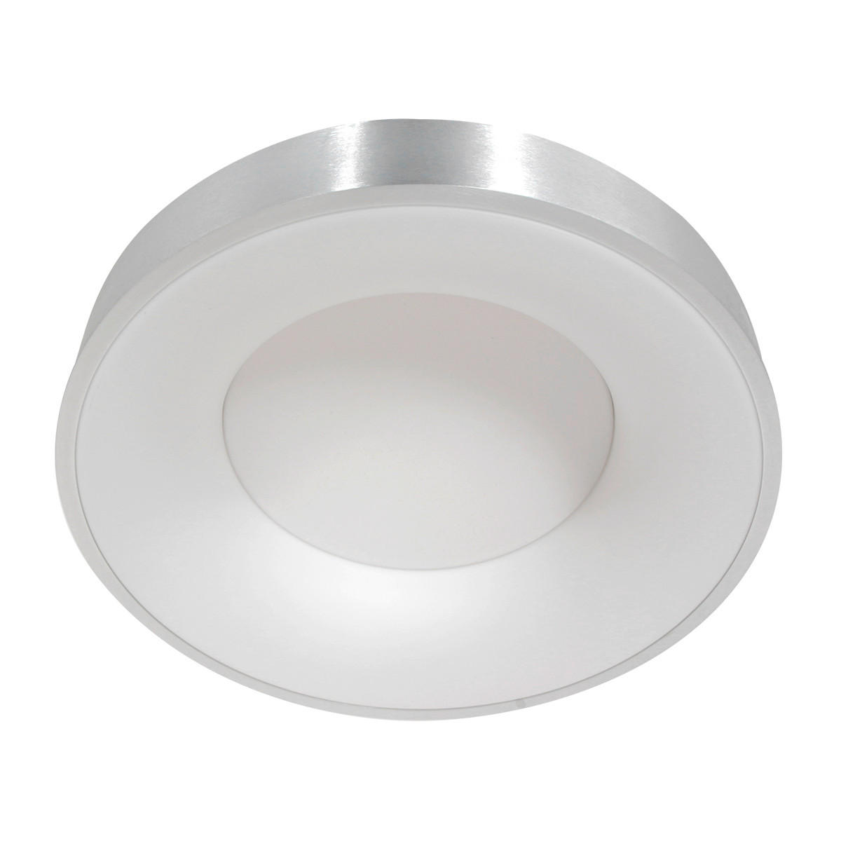 LED-DECKENLEUCHTE Ringlede 38/9 cm   - Silberfarben, KONVENTIONELL, Kunststoff/Metall (38/9cm)