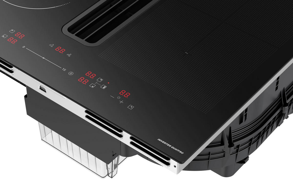 KOCHFELD-DUNSTABZUG-KOMBI MIH742FY18K1  - Schwarz, Basics, Glas/Kunststoff (80/23.7/52cm) - Midea