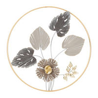 WANDDEKO  65.40/65.40/4.4 cm   - Goldfarben/Schwarz, Basics, Metall (65.40/65.40/4.4cm)