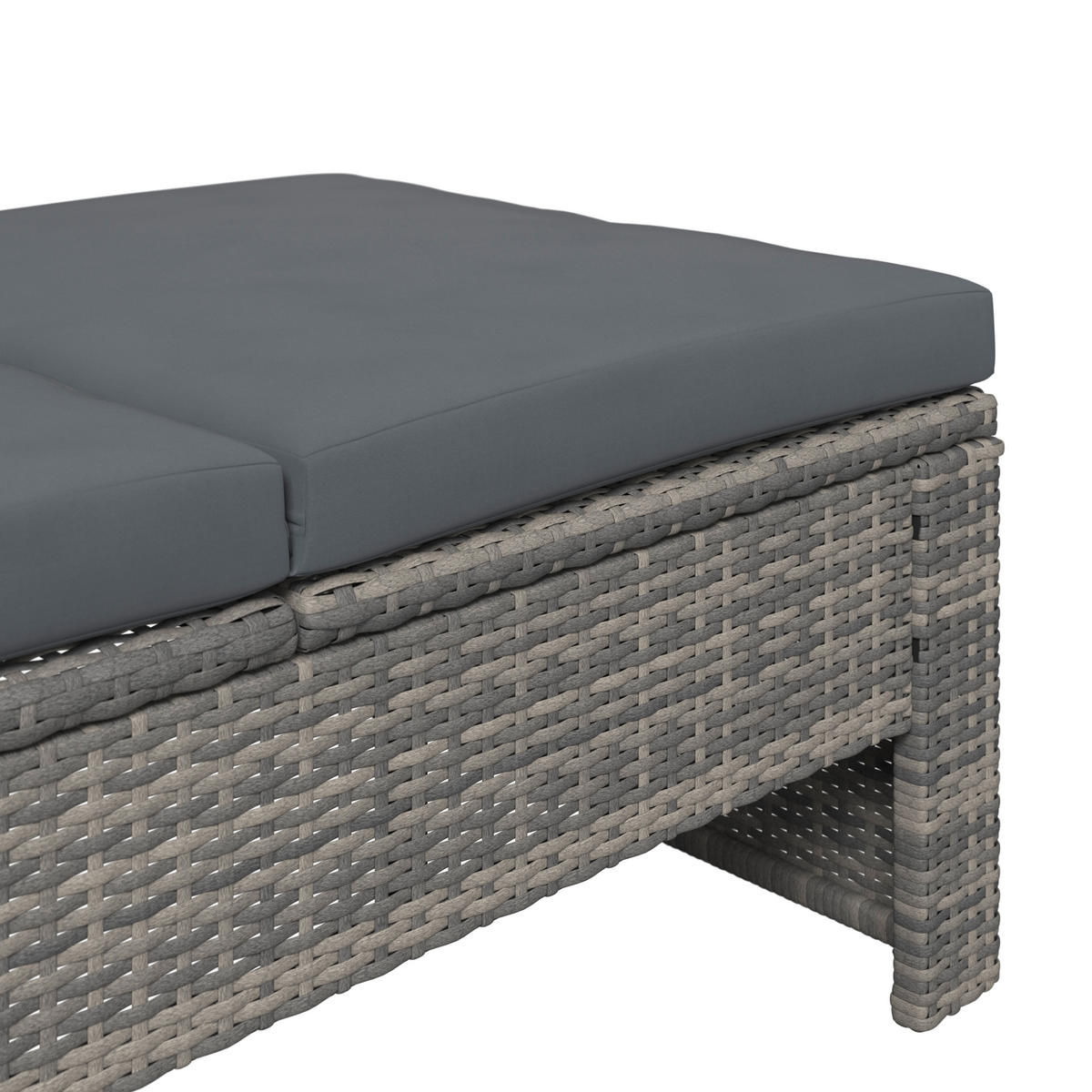 LOUNGEGARNITUR   192/65/82 cm Eisen  - Blaugrau/Grau, MODERN, Metall (192/65/82cm) - Ambia Garden