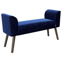 KLOP BREZ NASLONA, tekstil siva  - siva/rjava, Moderno, tekstil/les (92,7/54,5/30cm) - Playboy
