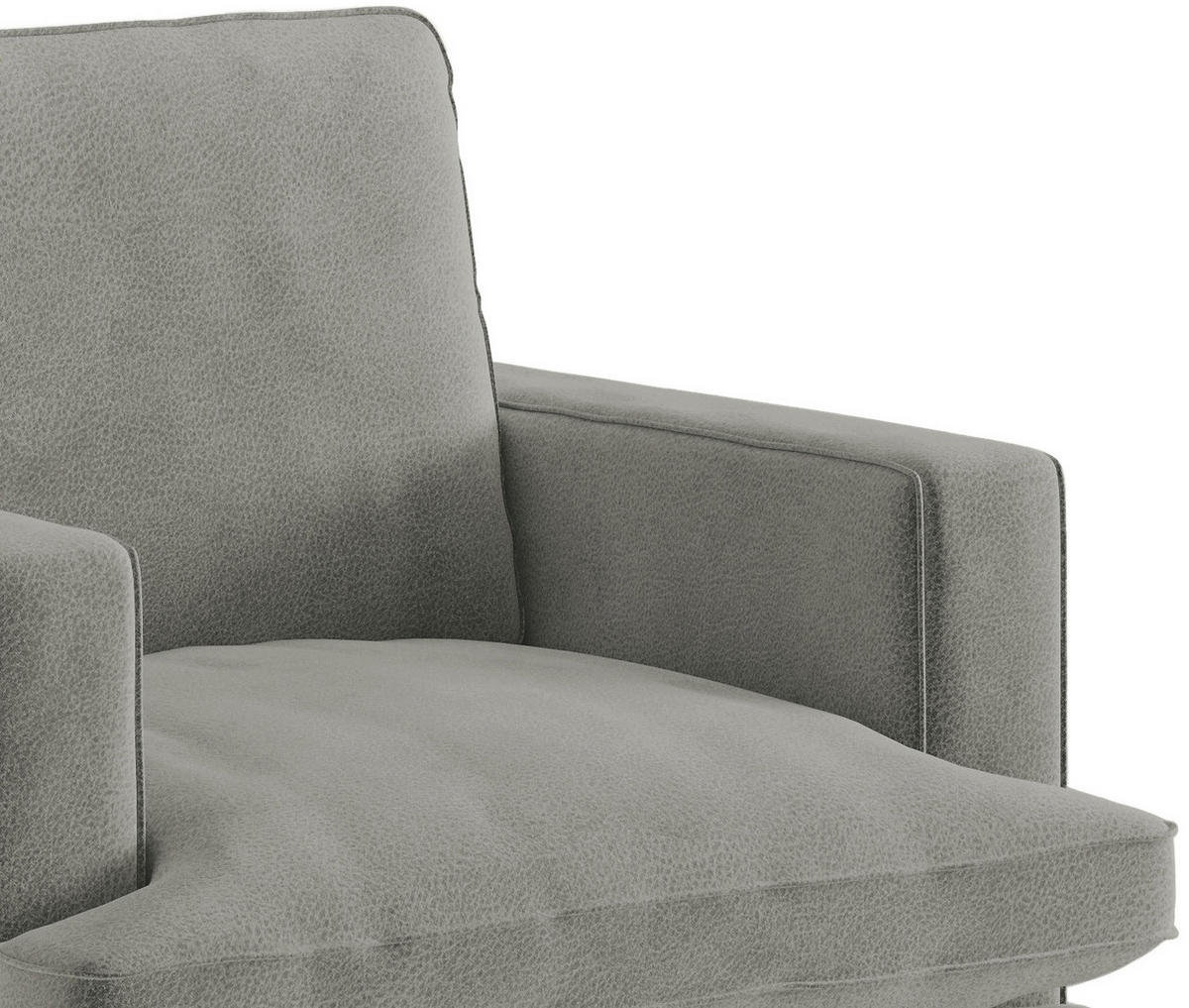 SEDACÍ SESTAVA, textil, šedá - šedá/černá, Design, kov/textil (250/202cm) - Livetastic
