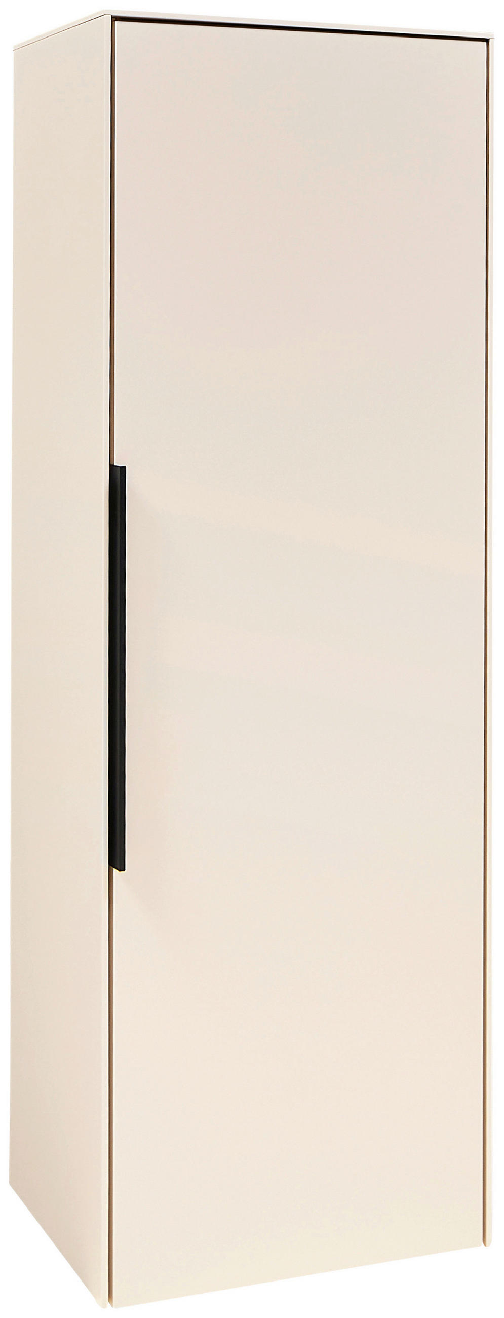 MIDISCHRANK 38/115/30 cm  - Kaschmir/Schwarz, Design, Holzwerkstoff/Kunststoff (38/115/30cm) - home24