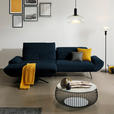ECKSOFA  in Teddystoff Dunkelblau  170-195/280 cm  - Schwarz/Dunkelblau, Design, Textil/Metall (170-195/280cm) - Dieter Knoll
