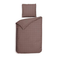 BETTWÄSCHE 2-teilig Diamante Makosatin 135/200 cm  - Dunkelrosa, Basics, Textil (135/200cm)