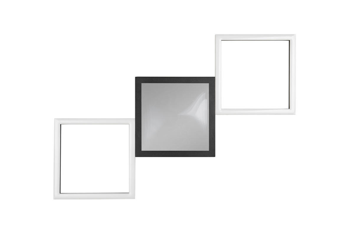 PLAFONIERĂ CU LED - alb/negru, Basics, plastic/metal (66/66/15cm)