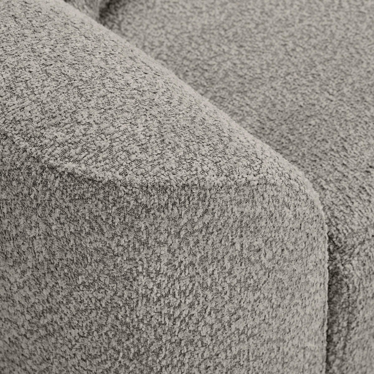 2,5-SITZER Chenille Grau  - Schwarz/Grau, KONVENTIONELL, Textil/Metall (200/84/99cm) - Carryhome