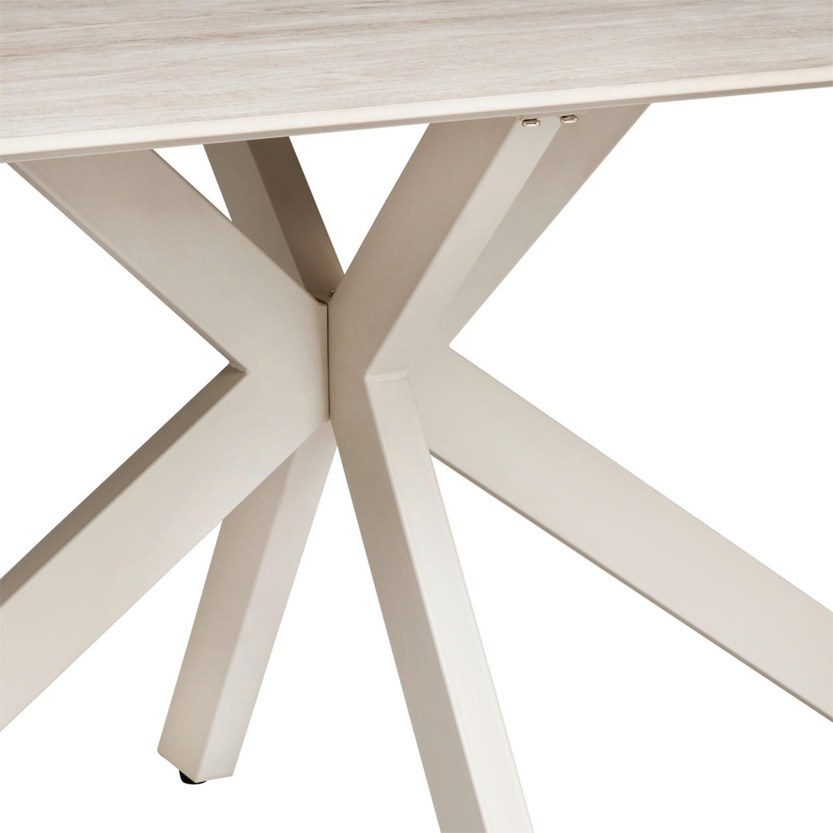 JÍDELNÍ STŮL, béžová, 180/90/76 cm - béžová, Konvenční, kov/keramika (180/90/76cm) - MID.YOU